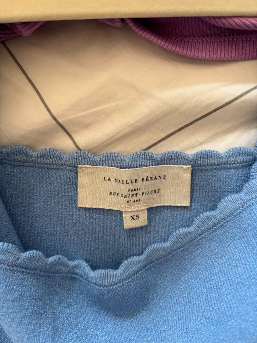 Sezane Luna Tank Top Light Blue XS - Picture 5 of 5
